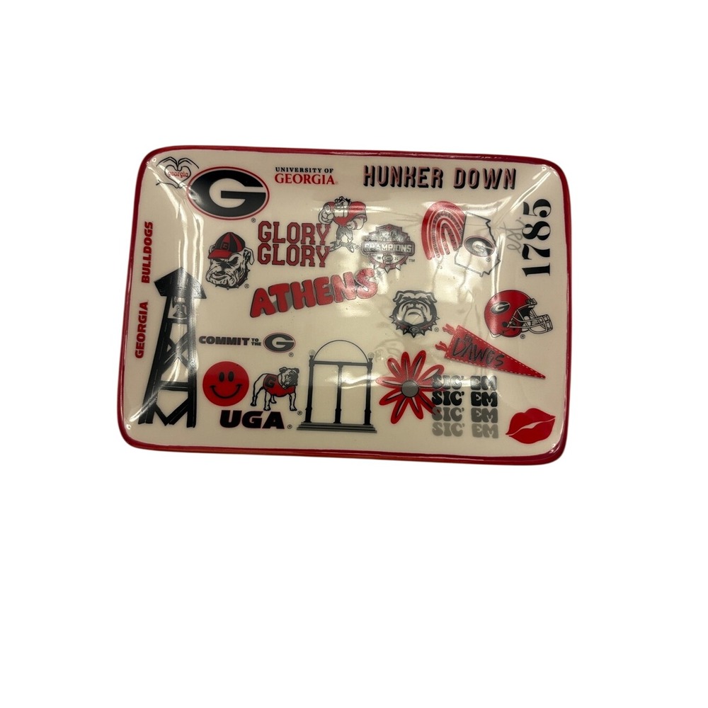 The Memory Company Georgia Bulldogs Icon Trinket Tray NWT